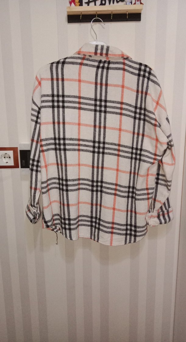 Düğmeli Uzun Kollu Ekose Gömlek - Görsel 2