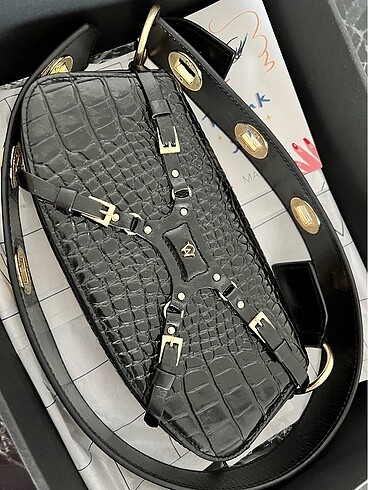 Diğer MANC LILITH-BLACK CROC ÇANTA