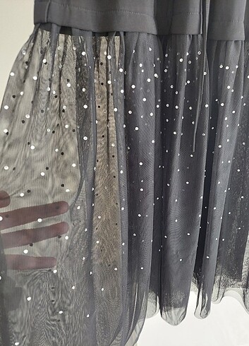 38 Beden Tül detay abaya 