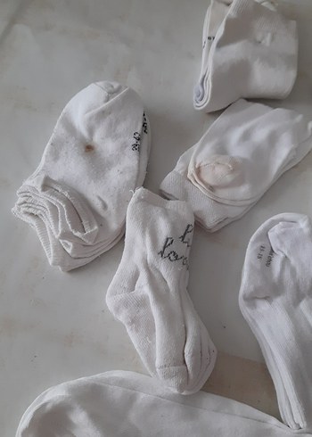 Beyaz Kız  ve bebek Çorabı Pamuklu - Görsel 5