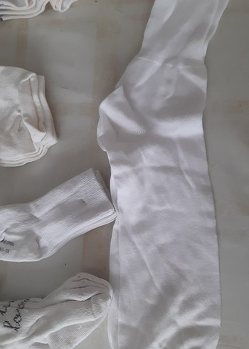 Beyaz Kız  ve bebek Çorabı Pamuklu - Görsel 7