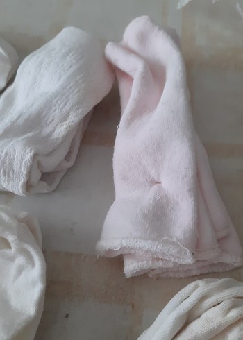 16 Beden Beyaz Kız ve bebek Çorabı Pamuklu