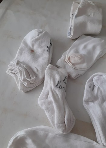 Beyaz Kız  ve bebek Çorabı Pamuklu - Görsel 6