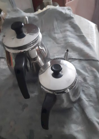 Gri Metal Çaydanlık Takımı - Görsel 7