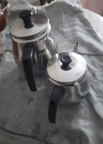 Gri Metal Çaydanlık Takımı - Görsel 8