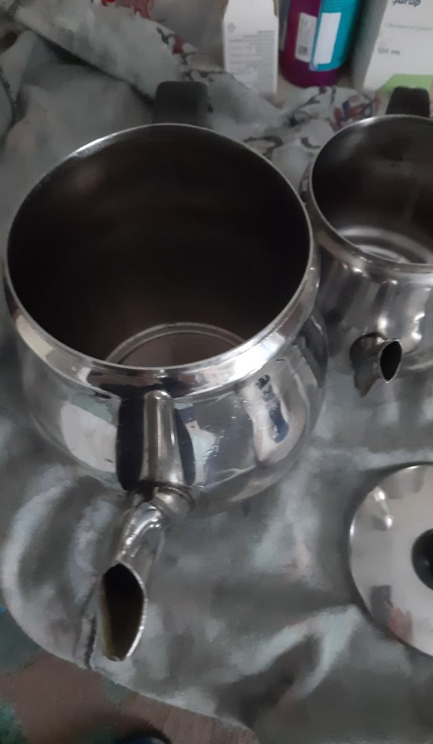 Gri Metal Çaydanlık Takımı - Görsel 4