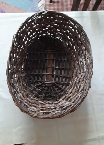 Koyu Kahverengi Hasır Sepet - Görsel 10
