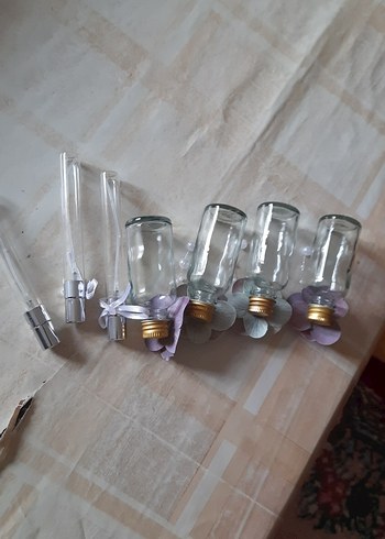 Mor ve Gri Çiçek Detaylı Cam biblo - Görsel 6