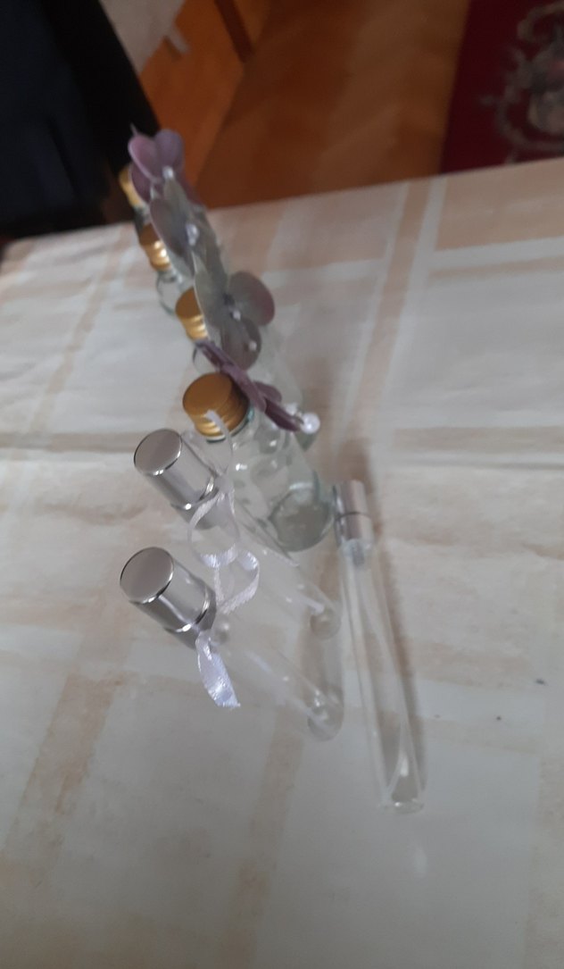 Mor ve Gri Çiçek Detaylı Cam biblo - Görsel 4