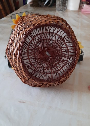 Renkli Yapay Çiçek Sepeti - Görsel 5