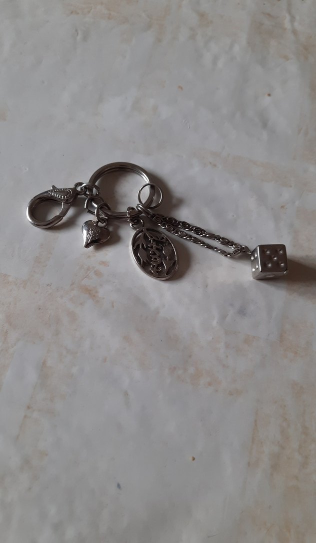 Gri Zincir Detaylı  Anahtarlık - Görsel 3