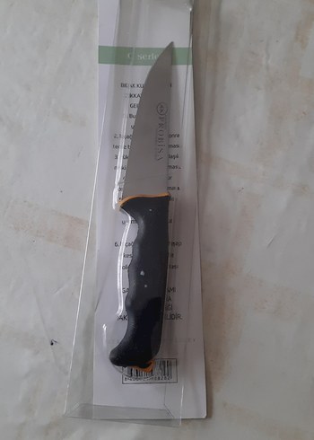 Turuncu Detaylı Siyah Saplı Bıçak - Görsel 2