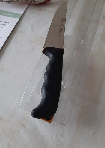 Turuncu Detaylı Siyah Saplı Bıçak - Görsel 6