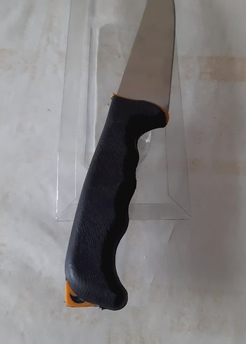 Turuncu Detaylı Siyah Saplı Bıçak - Görsel 3