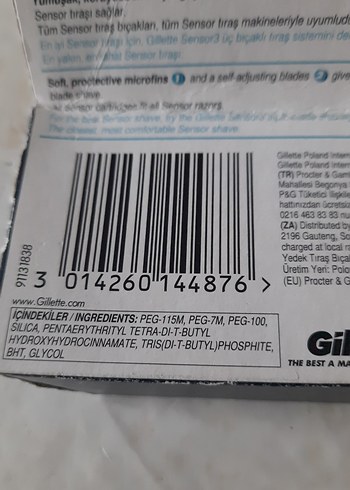 Gillette SensoExcel Erkek Tıraş Bıçağı Yedeği Gri - Görsel 3