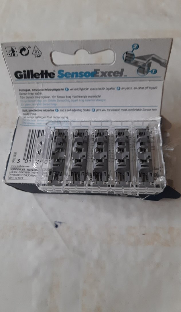 Gillette SensoExcel Erkek Tıraş Bıçağı Yedeği Gri - Görsel 2