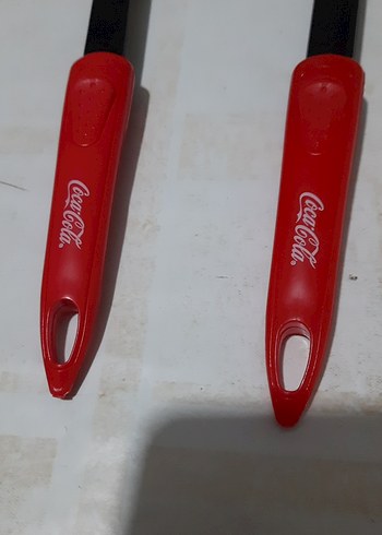 Diğer Kırmızı Coca-Cola Saplı Plastik Mutfak Kepçeleri