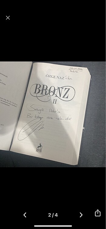 Bronz 2 kutulu ciltli imzali