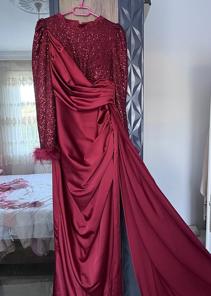 Tesettür abiye elbise - Görsel 3