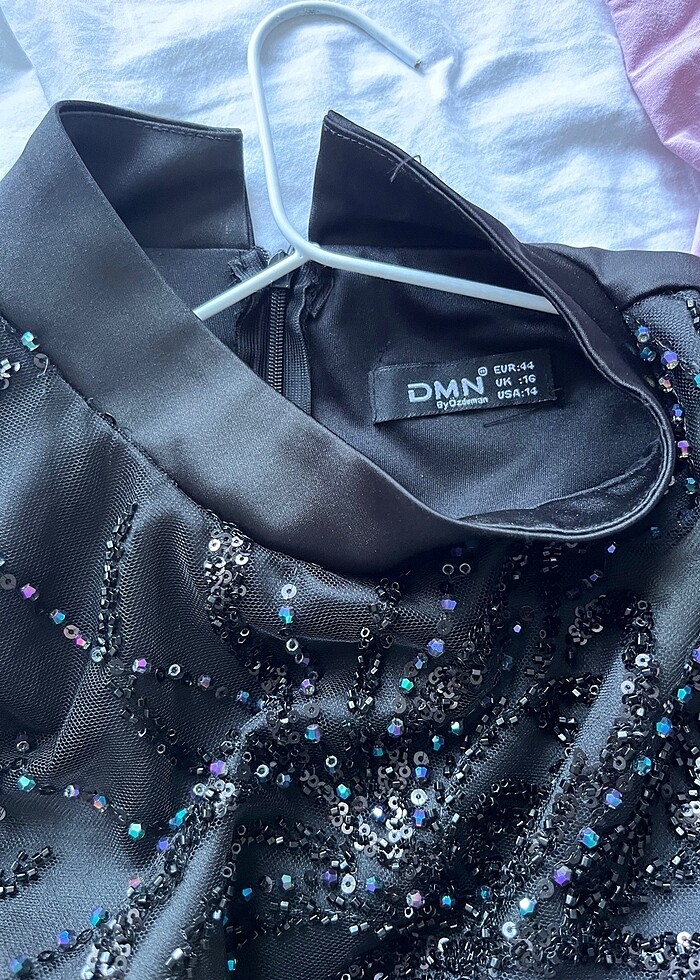 Siyah abiye elbise - Görsel 4