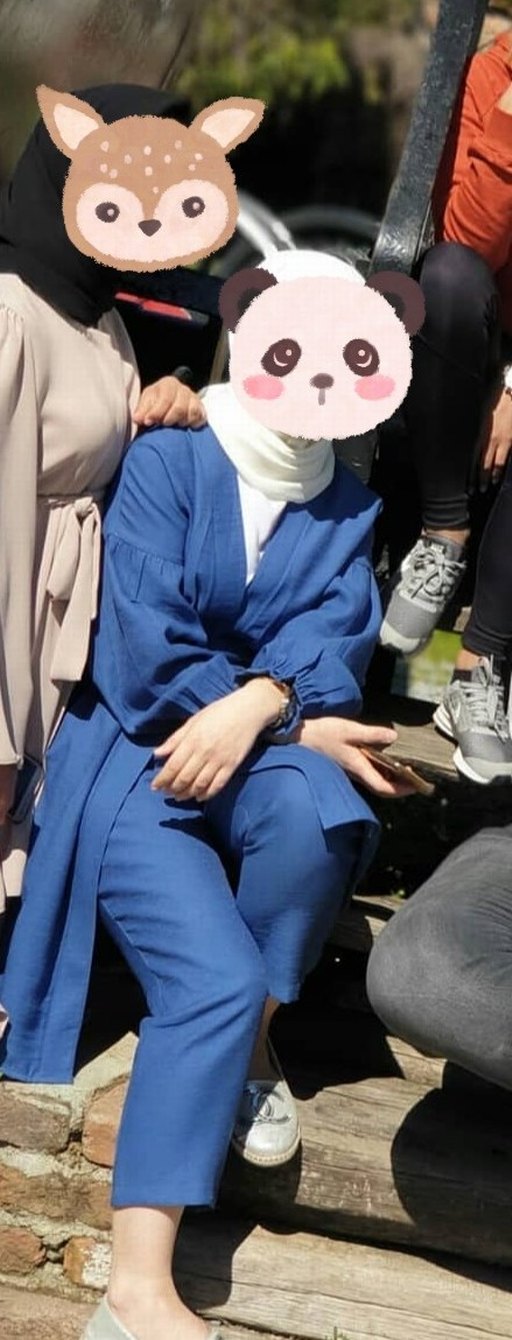 Püsküllü Pastel Mavi Kadın Şemsiye - Görsel 2