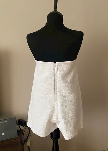 Zara straplez şort tulum - Görsel 4