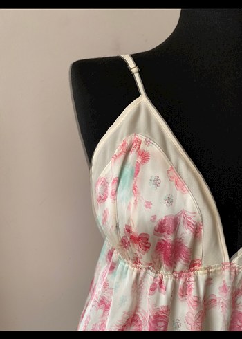 V Yaka saten Detaylı Bohem Büstiyer - Görsel 3