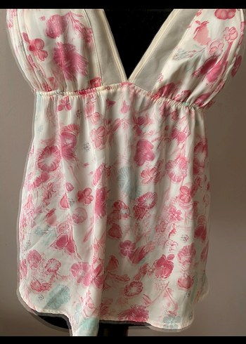 V Yaka saten Detaylı Bohem Büstiyer - Görsel 4