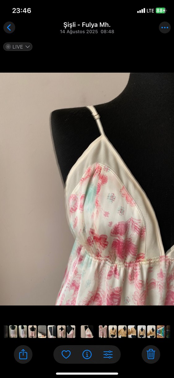 V Yaka saten Detaylı Bohem Büstiyer - Görsel 3