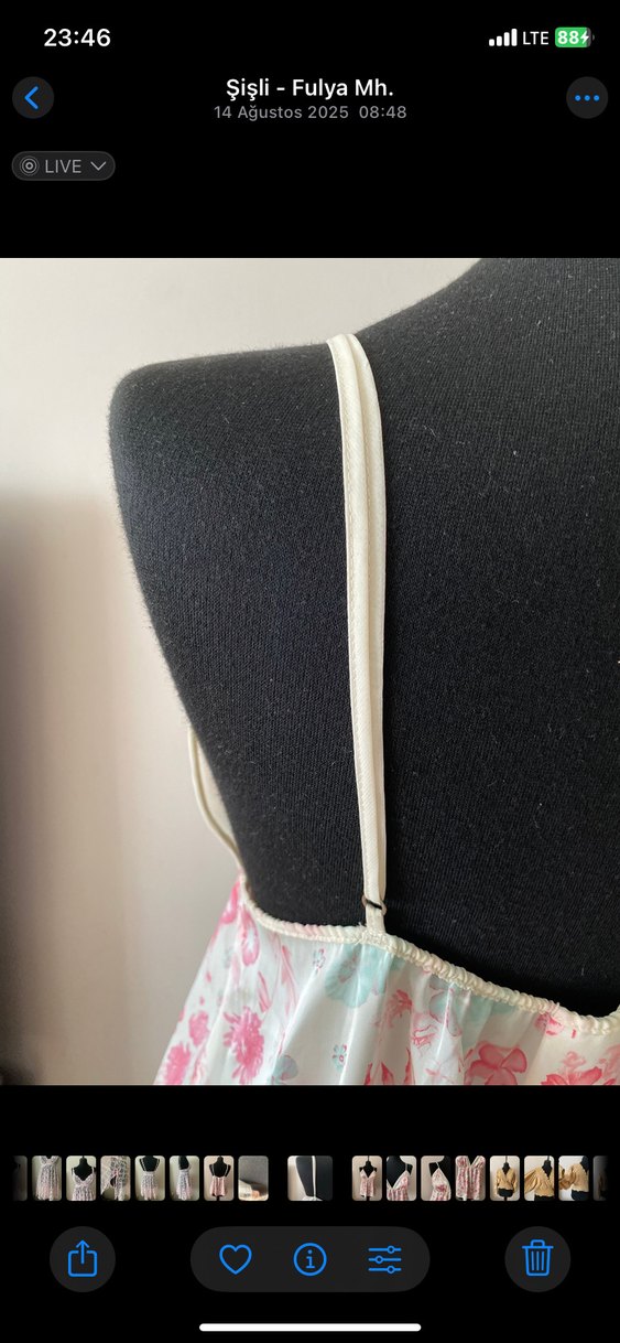 V Yaka saten Detaylı Bohem Büstiyer - Görsel 5