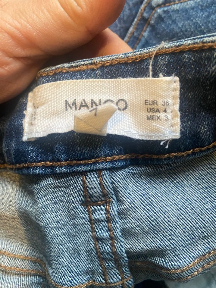 Kadın Lacivert Mini Denim Şort - Görsel 5