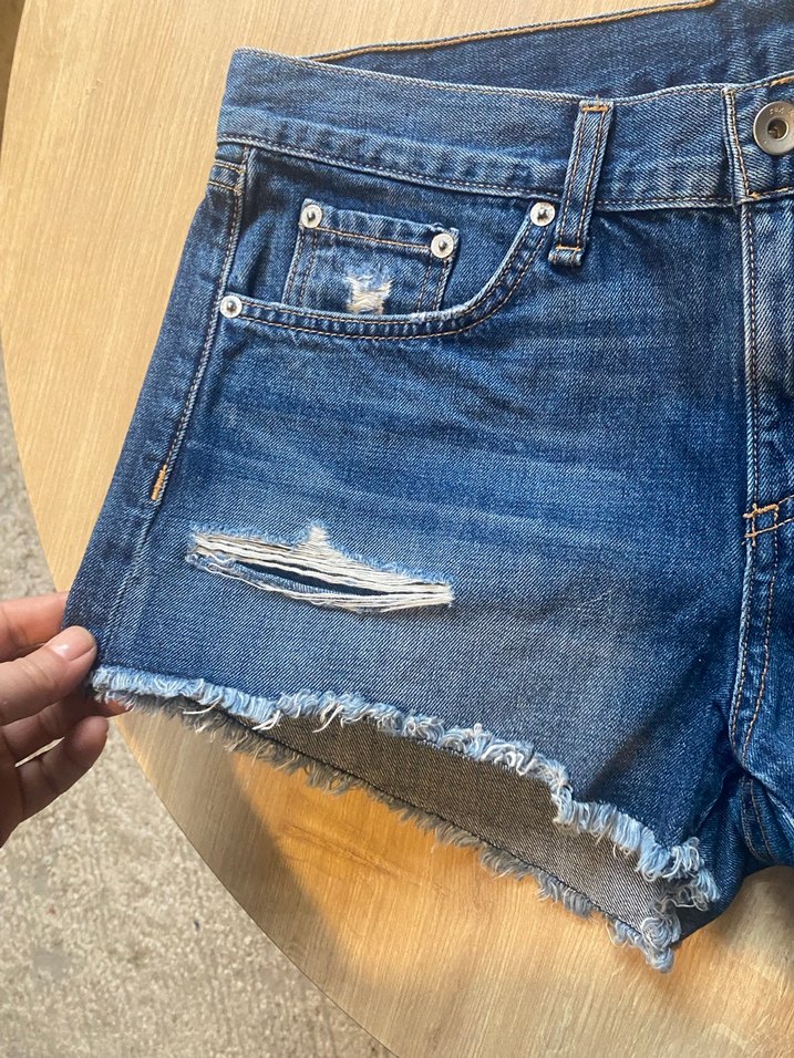 Mini Denim Şort - Görsel 3