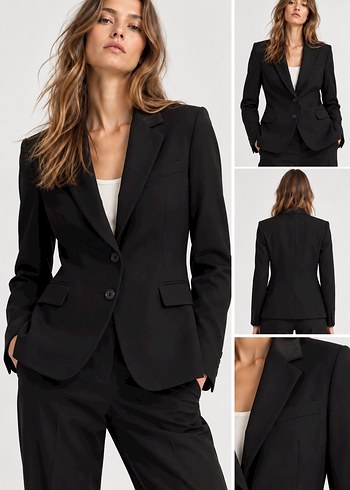 Zara Siyah Tek Dugmeli Blazer