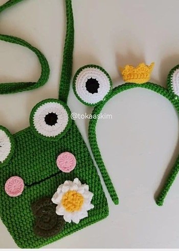 Bohem Tarzı Örgü Pembe Kız Çocuk Taç - Görsel 4