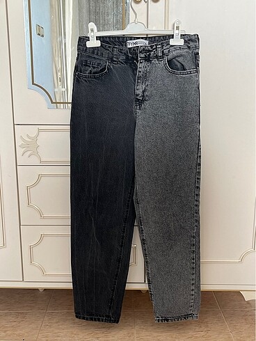 çift renkli jean
