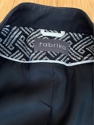 Fabrika Fabrika, siyah-gri desenli ceket