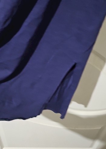 Lacivert Baskılı Uzun Kollu Hamile Gecelik - Görsel 4