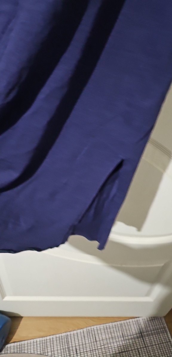 Lacivert Baskılı Uzun Kollu Hamile Gecelik - Görsel 4