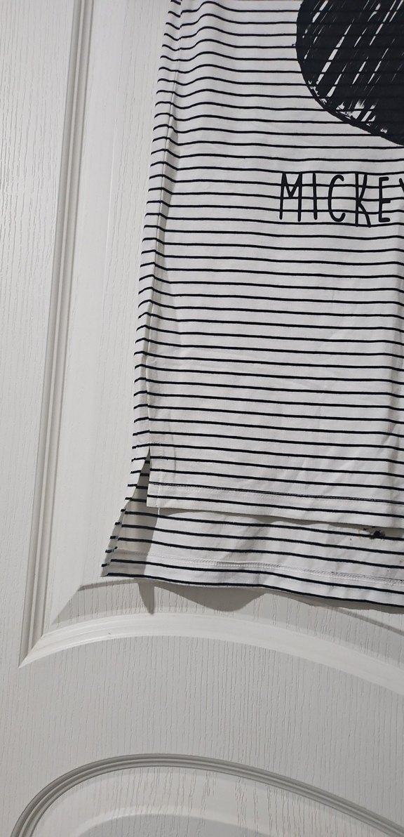 Kız Çocuk Mickey Mouse Baskılı Tişört - Görsel 2