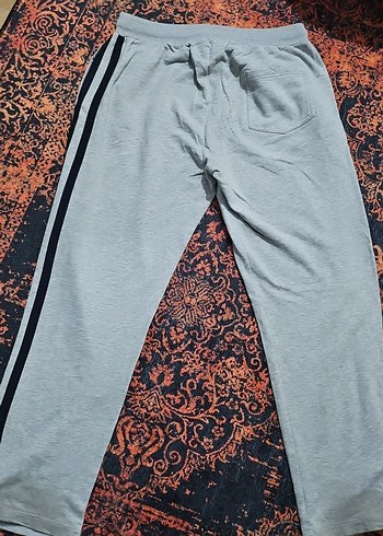 Gri Bağcıklı Erkek Sweatpants - Görsel 3