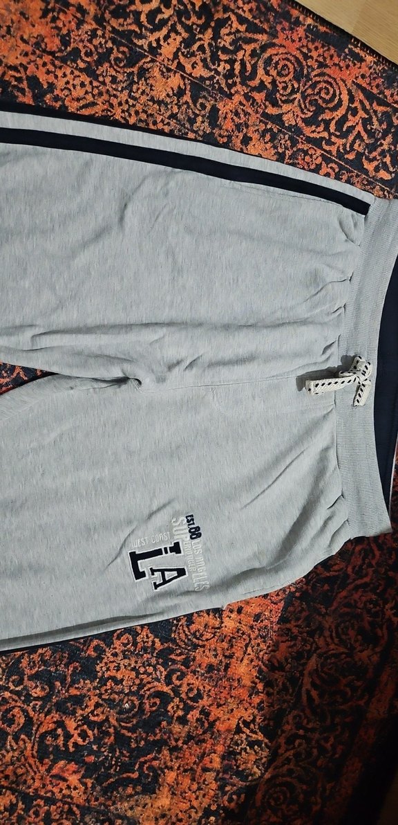 Gri Bağcıklı Erkek Sweatpants - Görsel 2