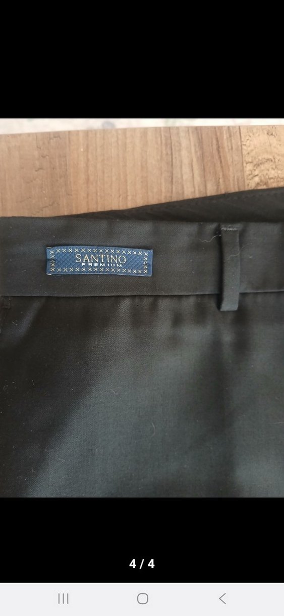 Santino Siyah Erkek Ofis Pantolonu, Normal Boy 5xl 50 beden - Görsel 4