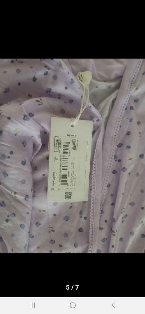 Orjinal Dagi Mor Uzun Kollu Kadın Sabahlık - Görsel 5