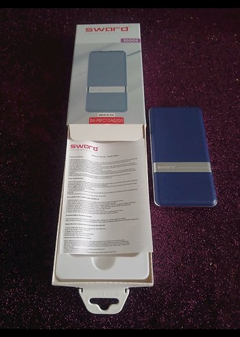 Sword 10000mAh Mavi Power Bank - Görsel 2