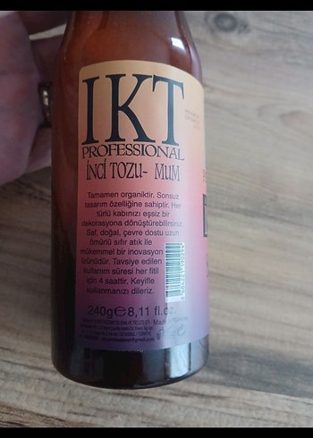 LKT Professional İnci Tozlu mum - Görsel 4