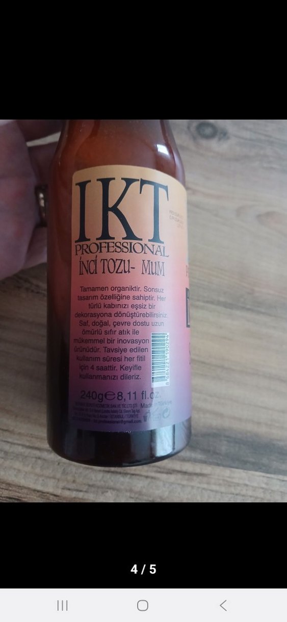 LKT Professional İnci Tozlu mum - Görsel 4