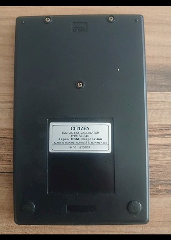 Citizen SL-640 Güneş Enerjili Hesap Makinesi - Görsel 3