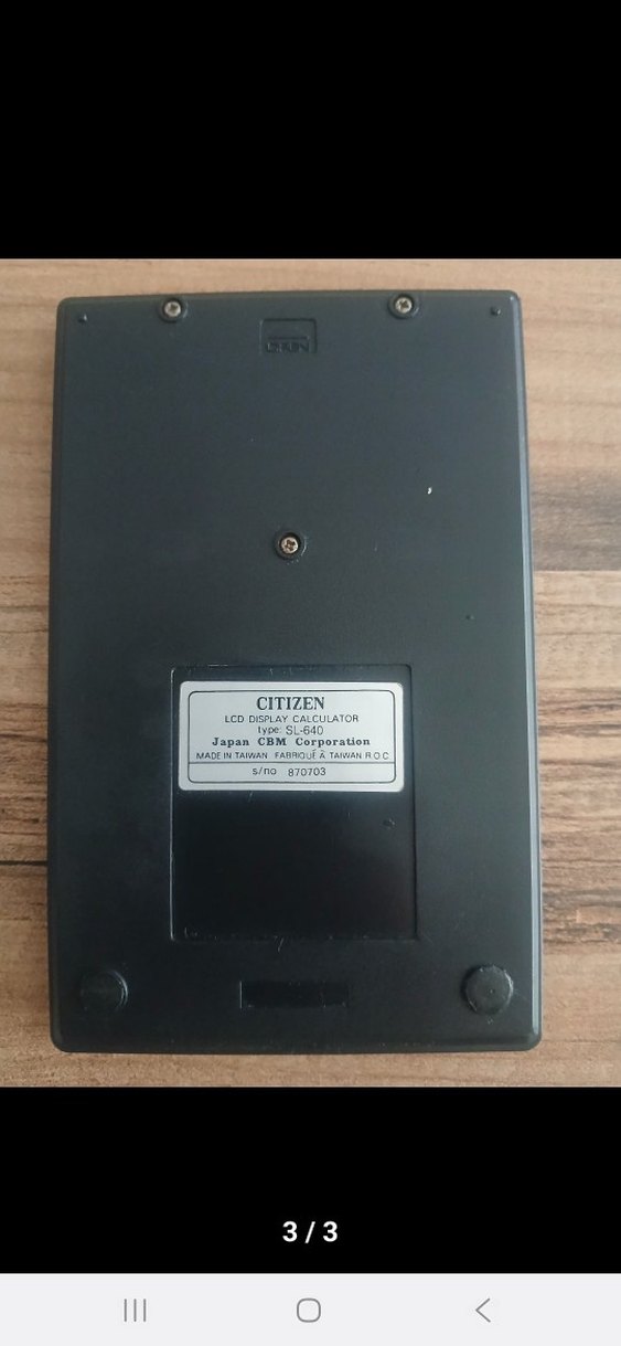 Citizen SL-640 Güneş Enerjili Hesap Makinesi - Görsel 3