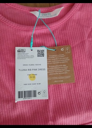 Penti Pembe 11/12 yaş kız çocuk elbisesi - Görsel 4