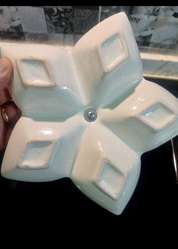 Çiçek Desenli Beyaz dekoratif çerezlik - Görsel 5